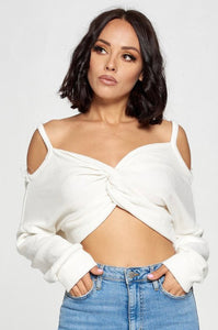 Ivory Crop Sweater